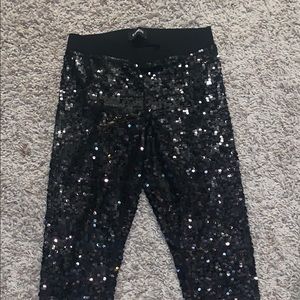 Black Sequence pants